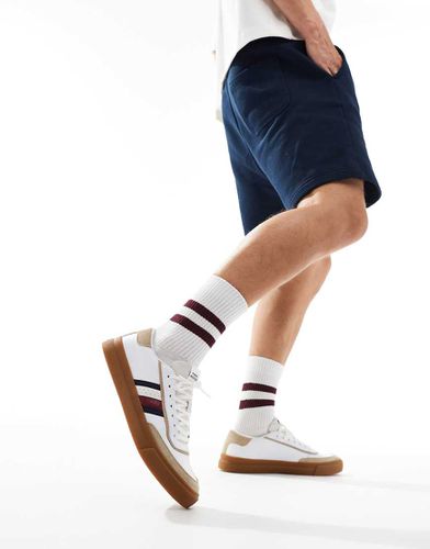 Court - Baskets avec semelle en caoutchouc - et beige - Tommy Hilfiger - Modalova