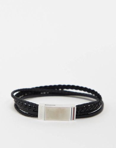 Bracelet double tour en cuir - Noir2790264S - Tommy Hilfiger - Modalova