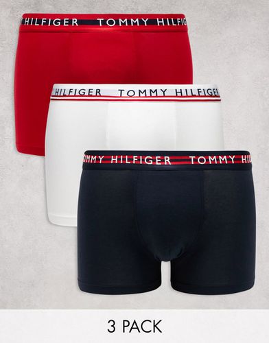 Lot de 3 boxers à taille colorée - Tommy Hilfiger - Modalova