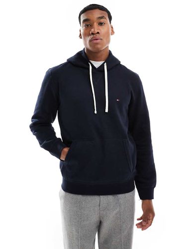 Sweat à capuche en polaire à cordon de serrage - Bleu foncé - Tommy Hilfiger - Modalova