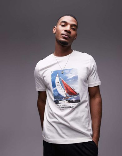 T-shirt  imprim voile - cass - Tommy Hilfiger - Modalova