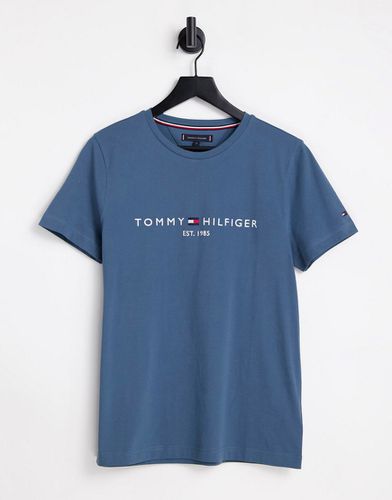 T-shirt à logo drapeau - anthracite - Tommy Hilfiger - Modalova