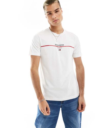 T-shirt à logo rayé - Tommy Hilfiger - Modalova