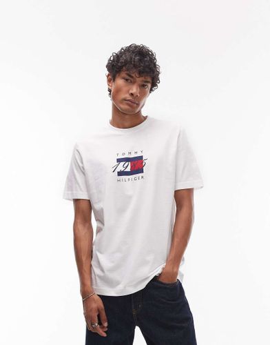 T-shirt avec drapeau linaire - Tommy Hilfiger - Modalova