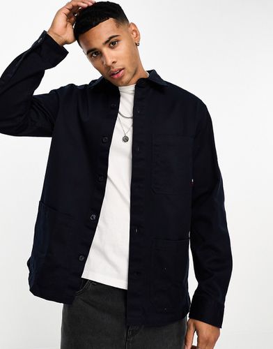 Veste chemise en sergé épais à manches longues - Tommy Hilfiger - Modalova