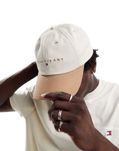 Casquette à logo linéaire - Blanc cassé - Tommy Jeans - Modalova