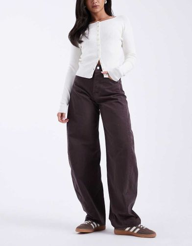 Ella - Jean bouffant  taille mi-haute - Marron chocolat - Tommy Jeans - Modalova