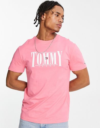 Serif - T-shirt classique en coton à logo - Tommy Jeans - Modalova