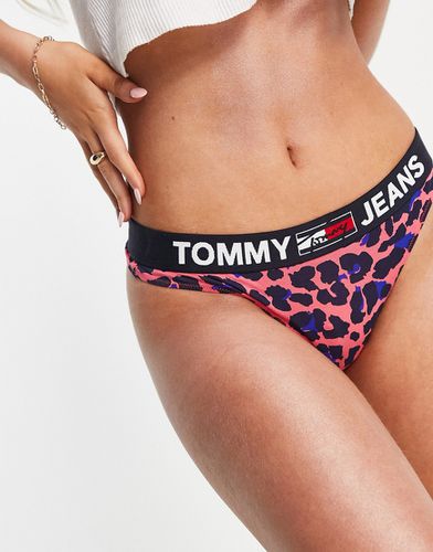 Tommy Jeans - String à imprimé léopard - Tommy Hilfiger - Modalova