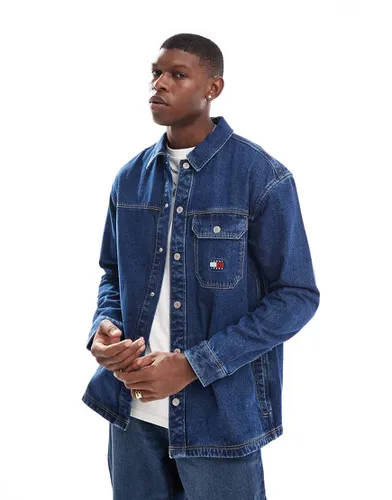 Surchemise en jean casual avec poche à rabat - Tommy Jeans - Modalova