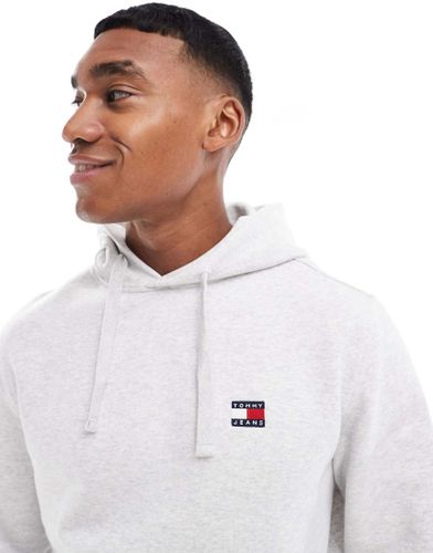 Sweat à capuche à cordon de serrage avec logo écusson - clair - Tommy Jeans - Modalova