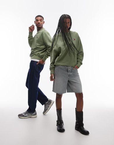 Sweat unisexe avec écusson - délavé - Tommy Jeans - Modalova