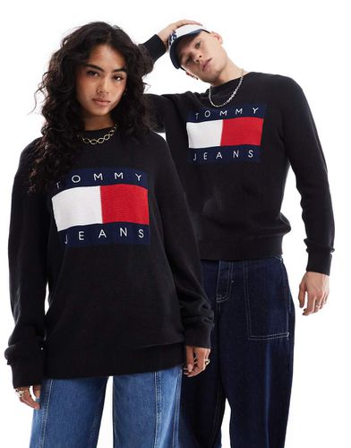 Pull unisexe à grand logo drapeau - Tommy Jeans - Modalova