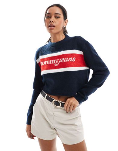 Pull en laine effet color block - Multicolore - Tommy Jeans - Modalova