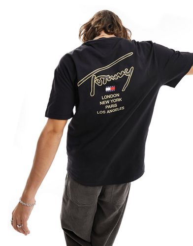 T-shirt unisexe classique avec logo emblématique au dos - et doré - Tommy Jeans - Modalova