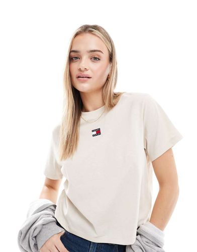 T-shirt coupe carrée avec écusson - Tommy Jeans - Modalova