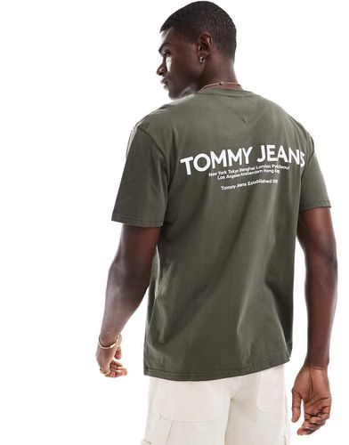 T-shirt classique avec imprimé linéaire au dos - Tommy Jeans - Modalova