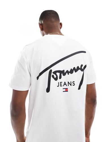 T-shirt classique avec imprimé signature au dos - Tommy Jeans - Modalova