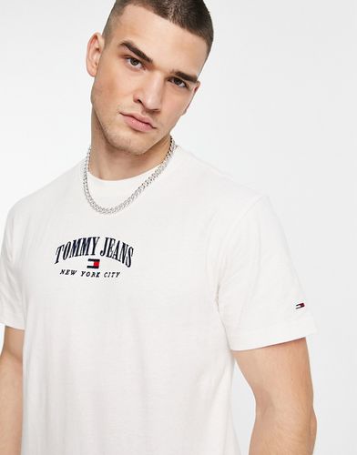T-shirt classique en coton à petit logo style universitaire - cassé - Tommy Jeans - Modalova