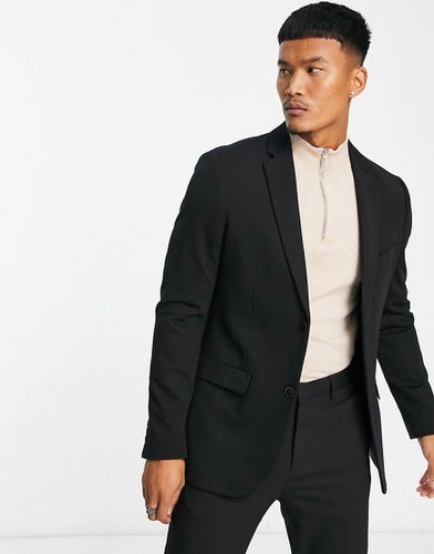 Blazer ajusté en jersey - Topman - Modalova