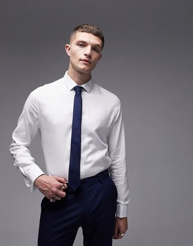 Chemise habillée en coton égyptien de qualité supérieure à poignets renforcés - Topman - Modalova