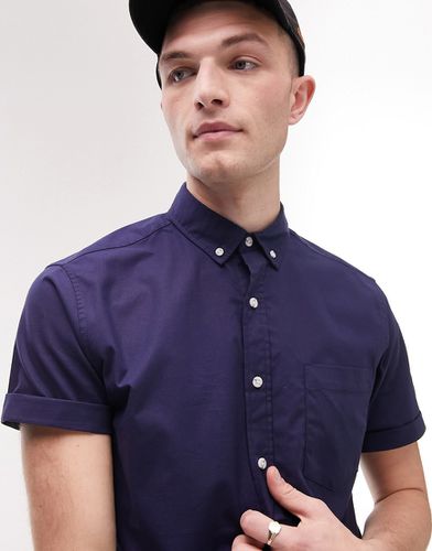 Chemise Oxford à manches courtes - Topman - Modalova