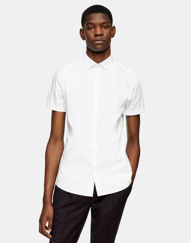 Chemise stretch à manches courtes - Topman - Modalova