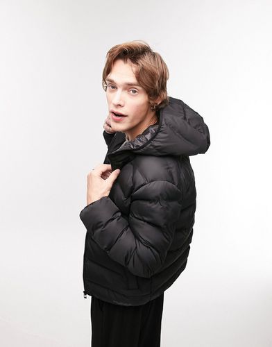 Topman - Doudoune à capuche - Noir - Topman - Modalova