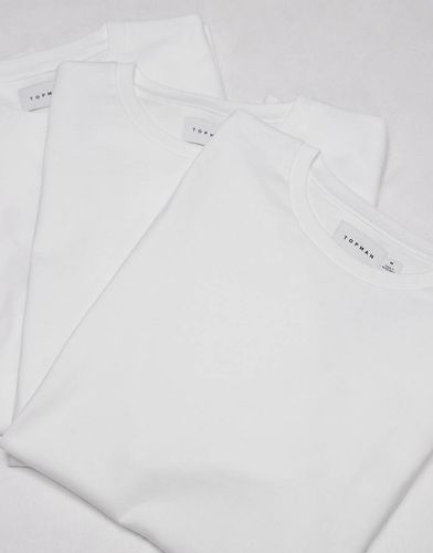 Lot de 3 t-shirts coupe classique - Topman - Modalova