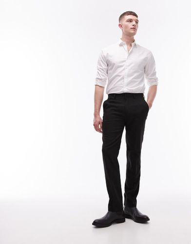 Pantalon de costume slim stretch et texturé - Topman - Modalova