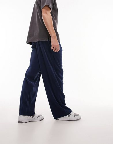 Pantalon de jogging droit plissé - Topman - Modalova