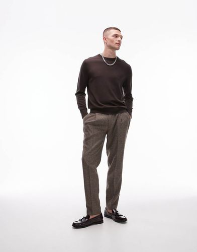 Pantalon fuselé à chevrons - Topman - Modalova