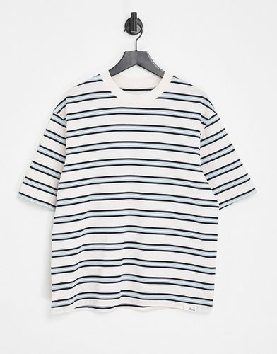 T-shirt oversize à rayures - et gris - Topman - Modalova