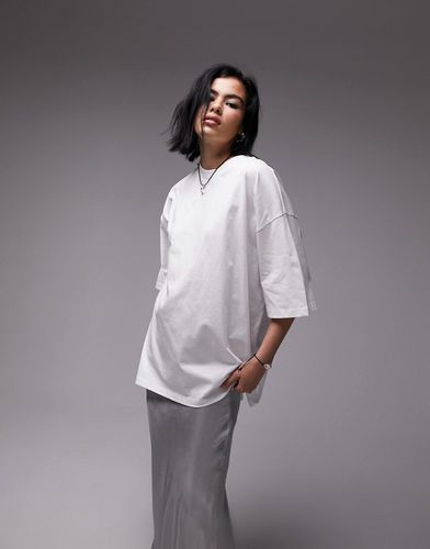 Topshop - T-shirt oversize - Blanc - Topshop - Modalova
