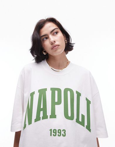 T-shirt extra oversize de qualité supérieure à imprimé Napoli 1993 - Topshop - Modalova