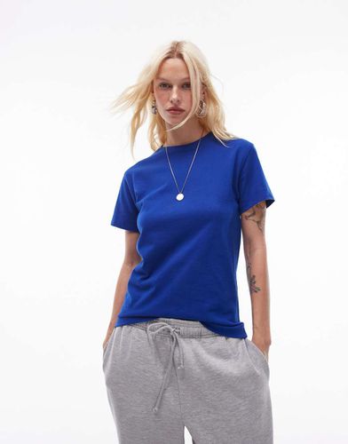 T-shirt effet rétréci - de cobalt - Topshop - Modalova