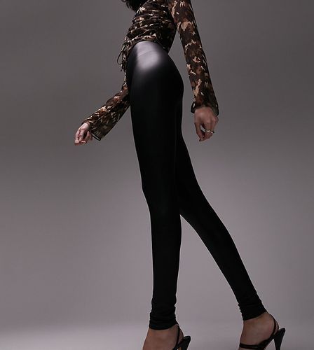 Leggings en imitation cuir - Topshop Tall - Modalova