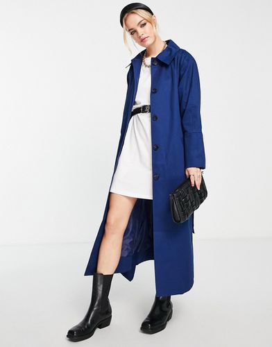 Trench-coat en coton avec boutons - Bleu - Topshop - Modalova