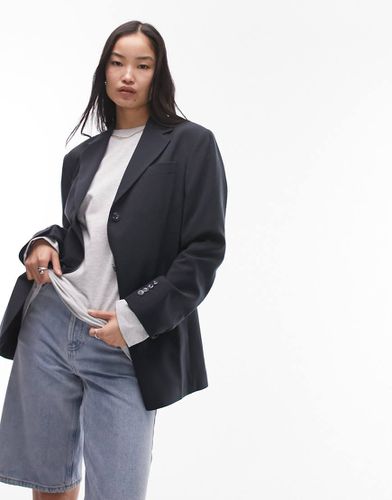 Blazer d'ensemble oversize à épaulettes - Pétrole - Topshop - Modalova