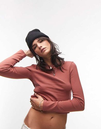 Everyday - Top à manches longues - Rouille - Topshop - Modalova