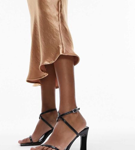 Farah - Sandales larges à talon carré en deux parties - Topshop - Modalova