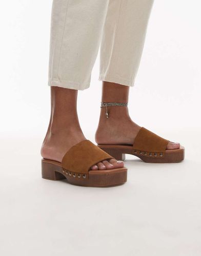 Hamilton - Sabots clouts en daim - Beige - Topshop - Modalova