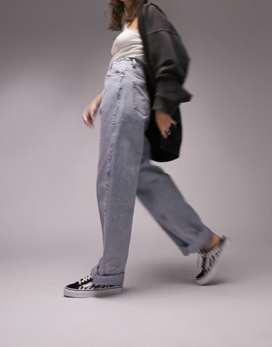 Jean mom oversize décoloré - Topshop - Modalova