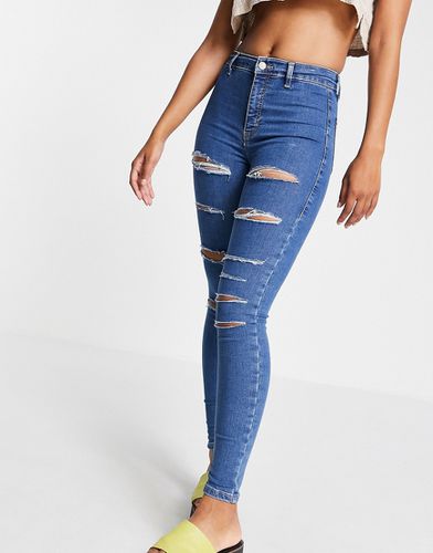 Joni - Jean ultra déchiré - moyen - Topshop - Modalova