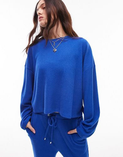 Loungewear - Ensemble avec pull côtelé à et pantalon de jogging - de cobalt - Topshop - Modalova