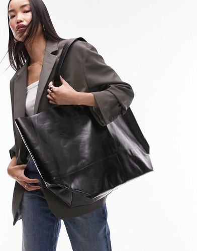 Lucy - Tote bag oversize en cuir - Topshop - Modalova