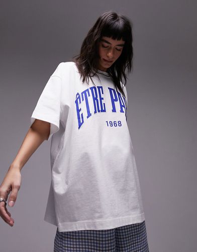 Premium - T-shirt ultra oversize à imprimé Etre Paris - Topshop - Modalova