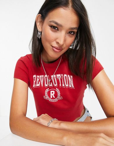 Revolution - T-shirt style universitaire - Topshop - Modalova