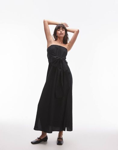 Robe bustier nouée sur le devant - Topshop - Modalova