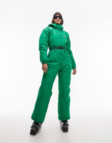 Sno - Combinaison de ski avec capuche et ceinture - Vert - Topshop - Modalova